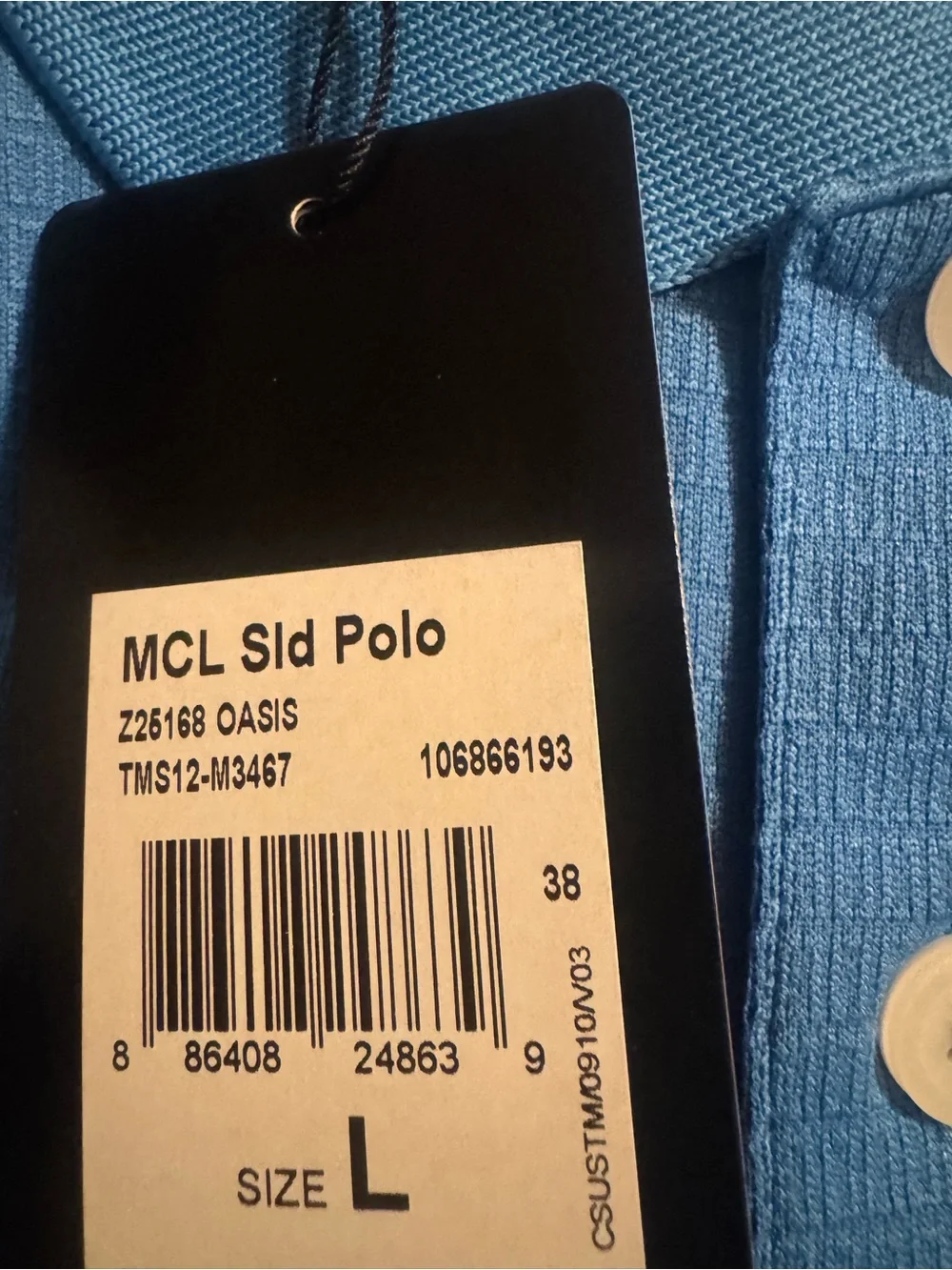 Adidas ClimaLite Men’s Polo Shirt in Blue Oasis